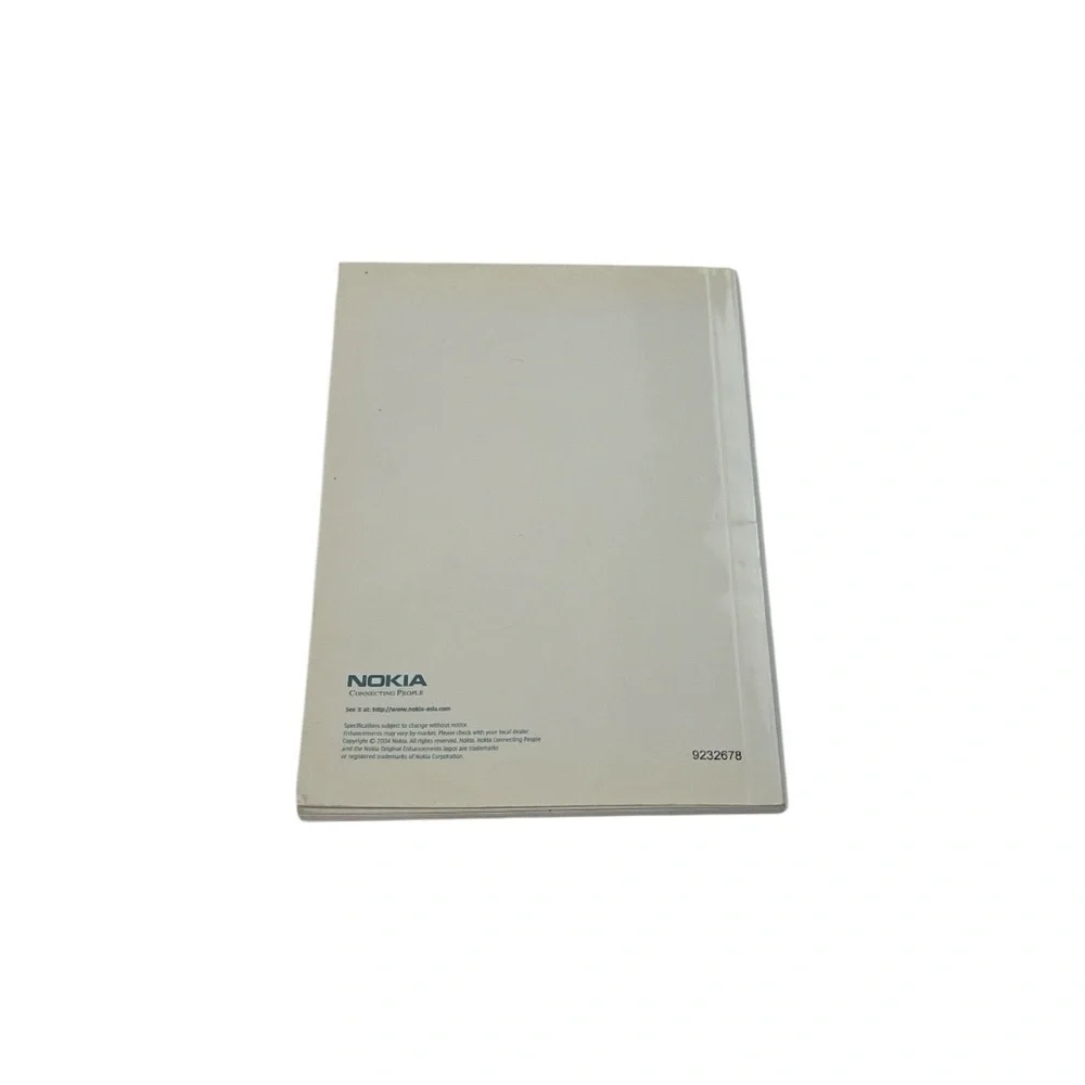 VTG Y2K Nokia 6260 mobile phone user 2004 Manual ONLY